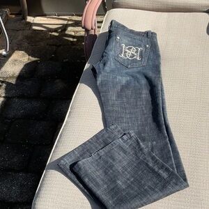 BEBE CARMEN REGAL PREMIUM DENIM JEANS, SIZE 30.